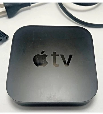 Apple TV 3rd Gen A1427 Media Streamer Black + Power Supply TESTED - Image 1 of 4