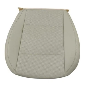Front Driver Side Bottom Leather Seat Cover Ivory Tan Replacement Compatible - Picture 1 of 8