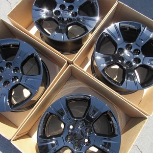 17" Chevy Colorado Gloss Black Wheels GMC Canyon Rims Factory OEM Set (4) 5693 - Picture 1 of 4