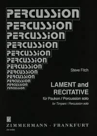 Lament and Recitative Steve Fitch Book [Softcover] Timpani Musikverlag Zimmerman - Image 1 of 3