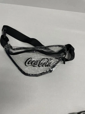 Coca-Cola Clear Fanny Pack / Waist Bag Black Logo Stadium Approved - Image 1 of 3