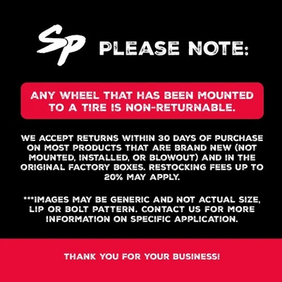 20x8.25 Luxxx HD LHD39 Gloss Black Milled DUALLY FRONT Wheel 8x6.5 (115mm) - Image 1 of 4