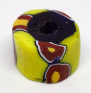 Ancienne Perle commerce Afrique Verre Murano Venise Millefiori 8 mm - Photo 1/3