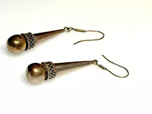 Vintage Sterling Silver Earrings 925 Jewellery Dangle Drop 7.63g - Picture 1 of 9