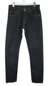 TIGER OF SWEDEN Rocky Jeans Men's W33/L34 Rugged Dark Blue Denim Button Fly - Picture 1 of 8