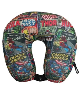 Marvel Neck Cushion - Comic Print - Picture 1 of 1
