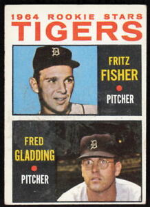 1964  Topps #312 1964 Tigers  Fritz Fisher / Fred Gladding RC - FREE SHIPPING