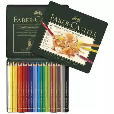 FABER CASTELL Farbstift POLYCHROMOS 110024 24 Farben im Metalletui - Bild 1 von 3