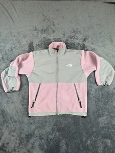 The North Face Girls Jacket Fleece Pink Gray Outdoors Hiking Autumn Size Large - Picture 1 of 8