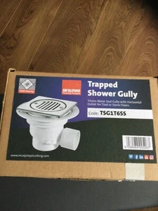 McAlpine (TSG1T6SS) trapped shower gulley 75mm outlet for tiled flooring - Picture 1 of 16