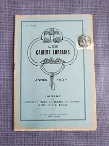 Les cahiers lorrains - N°2 1924 - Imagen 1 de 3