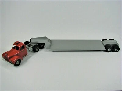 Raro De colección Enorme 48 pulgadas Smith Miller B Mack con JMS Transporte Pesado Doble Eje Lowboy Foto 1 de 4