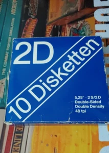 No-Name 8 x Disketten DD DS 48tpi Leerdisketten (Commodore 64 in Box) in OVP - Photo 1/2