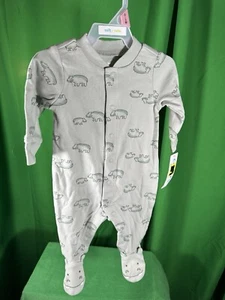 Carter's 0-3m Pajamas Hippo - Picture 1 of 4