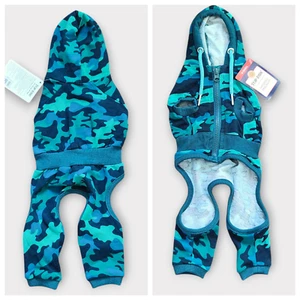 Top Paw Dog Blue Camo Track Suit Size XS Small Dog - Picture 1 of 9