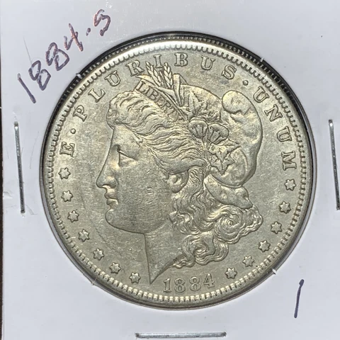 1884-S MORGAN SILVER DOLLAR, XF DETAILS Cover