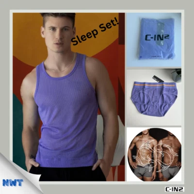 C-IN2 - Scrimmage - Men's Tank and Low Rise Brief - Pruitt Purple (M) - Image 1 of 4