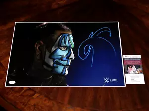 JEFF HARDY WWE SMACKDOWN AEW WRESTLING FIRMATO 12X18 FOTO HARDY BOYZ JSA COA!!!! - Foto 1 di 1