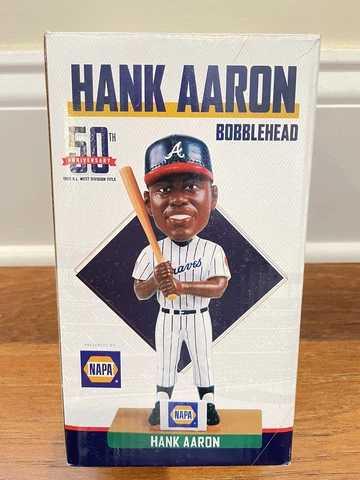 Henry "Hank" Aaron Bobblehead - Atlanta Braves - 2019 SunTrust Park SGA - NIB Cover