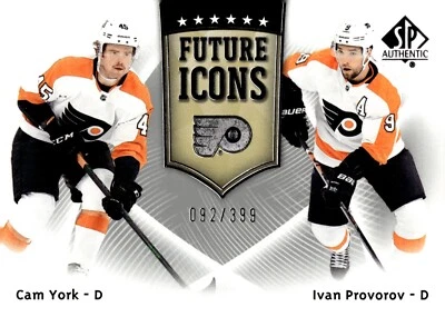 Cam York/Ivan Provorov - 2021-22 Upper Deck SP Authentic Future Icons #FI-22 - Image 1 of 2