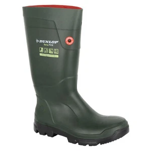 Dunlop Purofort Terrapro Hombres Exterior Wellington Botas Verde - Imagen 1 de 2