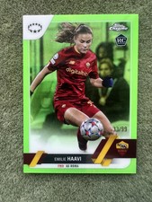 2022-23 Topps Chrome Women Emilie Haavi /99 Roma Rookie Card Green