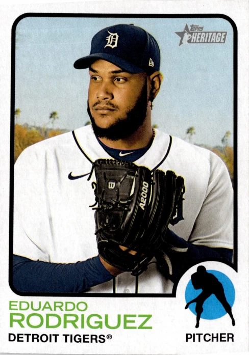 3 CARD LOT - 2022 Topps Heritage High Number - Eduardo Rodriguez #721 - Image 1 of 2