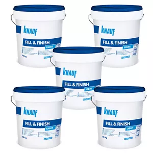 5 x KNAUF Sheetrock Fill & Finish Light masa de relleno espátula 20 kg - Imagen 1 de 1