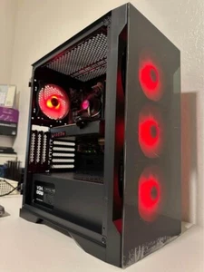 Custom RGB Gaming Desktop PC Intel Core i7 3.40 Quad 16 GB SSD Nvidia 1660 Super - Picture 1 of 16