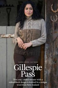 GILLESPIE PASS Cable Sweater - Knitting Pattern - NORO HAUNUI ARAN - Picture 1 of 10