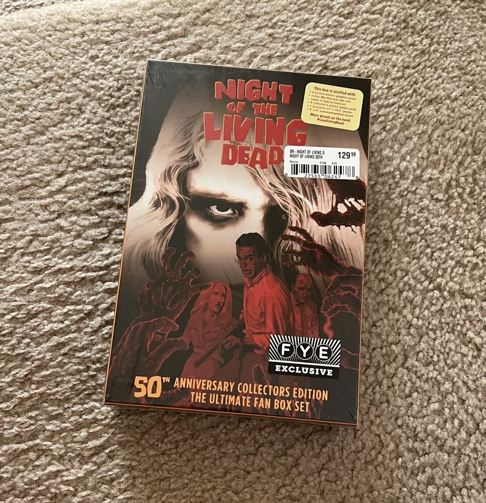 NIGHT OF THE LIVING DEAD 50th Anniversary Collectors Fan Box Set Blu-ray ROMERO