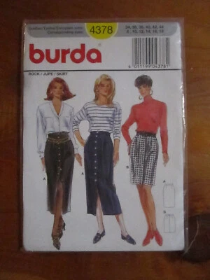 SEWING PATTERN BURDA  NO.  4378   GREAT    **** MUST SEE * - Image 1 of 2