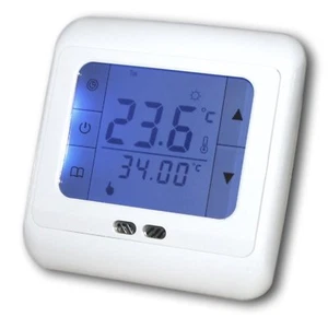 Digital Thermostat Touchscreen Raumthermostat Fußbodenheizung #799 -LCD blau- - Bild 1 von 4