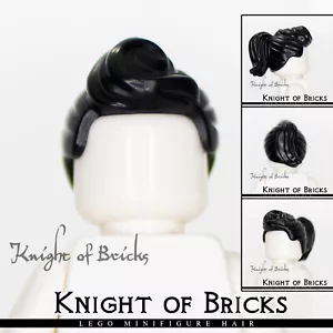 LEGO Minifigure Capelli NERI 13785 Coda di cavallo e frangia femminile - Foto 1 di 6