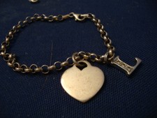 Grandmas Estate Western Sterling Silver Chunky Charm Bracelet