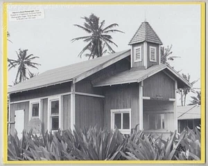 KAMAMALAMALAMA O' KEO CHURCH HAU'ULA 1981 PHOTO ON 8X10" YELLOW MATT - Picture 1 of 1