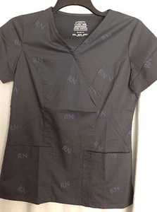 Cherokee Womens  XS scrubs Workwear Core Stretch Pewter  Top - Picture 1 of 3