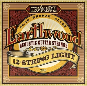 Cuerdas de guitarra acústica ligera de 12 cuerdas Ernie Ball Earthwood 80/20 bronce - Imagen 1 de 1