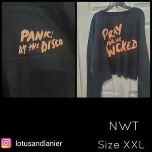 Panic at the Disco Cropped Sweatshirt "Pray for the Wicked" Sz XXL NWT - Picture 1 of 5