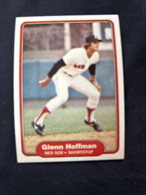 1982 Fleer Baseball Card #296 Glenn Hoffman Boston Red Sox NmMt Free Shipping! - Image 1 of 3