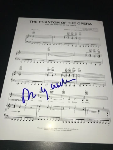 ANDREW LLOYD WEBBER SIGNED AUTOGRAPH SHEET MUSIC PHANTOM OF THE OPERA BECKETT F Cover