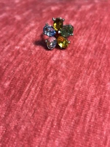 Multicolored Flower Adjustable Ring - Picture 1 of 3