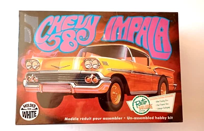 AMT 1:25 '58 Chevy Impala Retro Deluxe Edition Model Kit #931/12 New in Shrink - Image 1 of 4