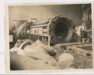 Vintage 1928 Original Photograph Big Time American Industrial Three Workers #4 - Picture 1 of 2
