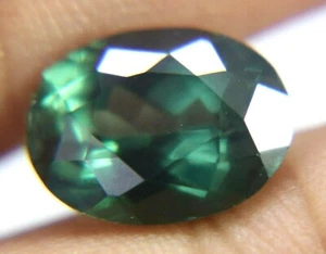 5.10 Ct Natural Ceylon Green Sapphire SGTL Certified Oval Cut Loose Gemstone - Picture 1 of 5