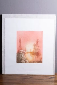 Paul Tappenden Nautical Print Signed & Numbered New York Artist 16.75"x14.5" - Picture 1 of 5