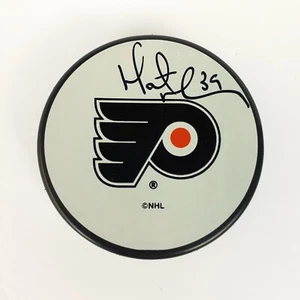 Marty Murray 39 Signed Puck Philadelphia Flyers NHL Hockey Souvenir Autographed - Picture 1 of 9