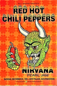 Póster de concierto Red Hot Chili Peppers 12"x18" ENVÍO GRATUITO - Imagen 1 de 1