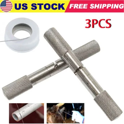 AUTOGRILLE OB/ Dehorning Saw Handles and Wire 40 Feet Rust Restistant Dehorn Horns