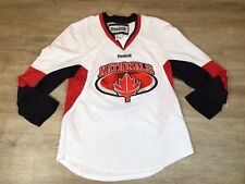Men’s Reebok Ottawa Nationals #6 Sz S Small White Red Black Hockey jersey